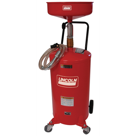 Lincoln Lubrication Pressurized 18 Gallon Portable Fluid Drain Tank with 14"" Bowl