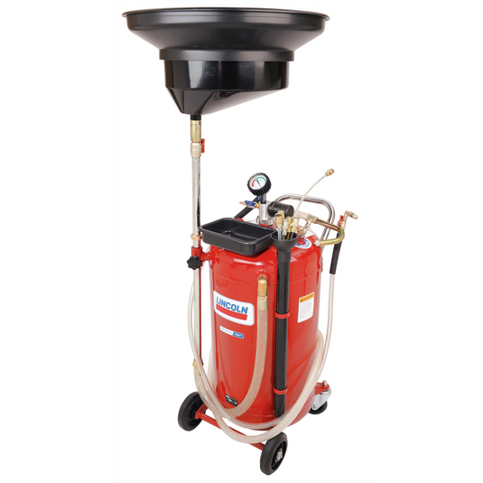Lincoln Lubrication Self-Evacuating Used Fluid Drain and Evacuator Combo; 25-Gallon