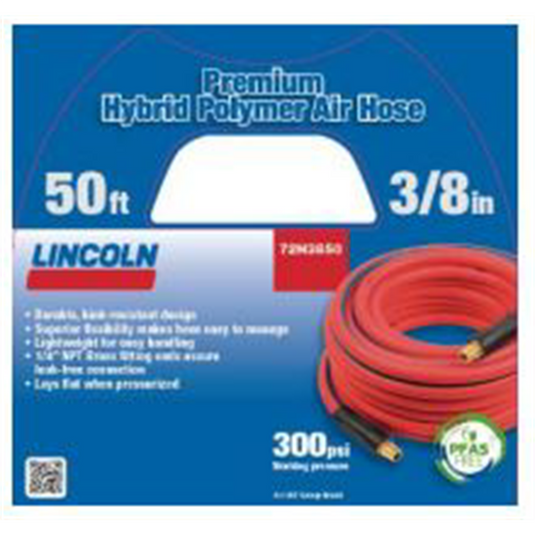 Lincoln Lubrication 50 FT 3/8' Air/Water Hybrid Polymer Replacement hose(83753)