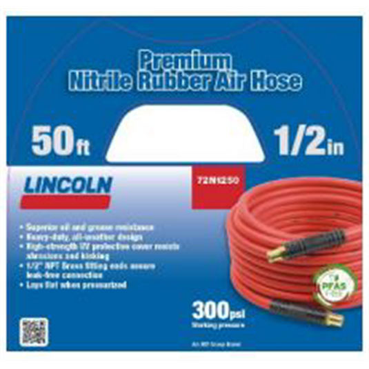 Lincoln Lubrication 50 FT 1/2' Air/Water Replacement hose(83754)