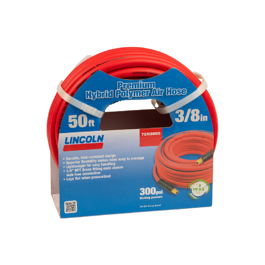 Lincoln Lubrication  72N3850 50 foot 3/8 in premium nitrile rubber air/water hose?