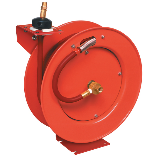 Lincoln Lubrication Value Series Air and Water 50' x 3/8"" Retractable Hose Reel
