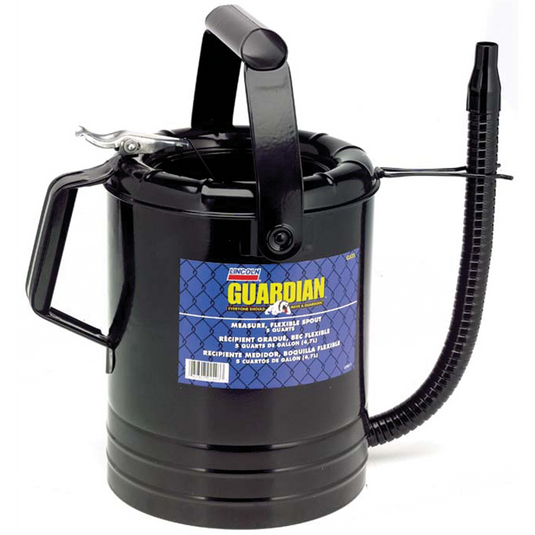 Lincoln Lubrication MEASURE LIQUID 8 QT. PAINTED STEEL FLEXIBLE SPOUT