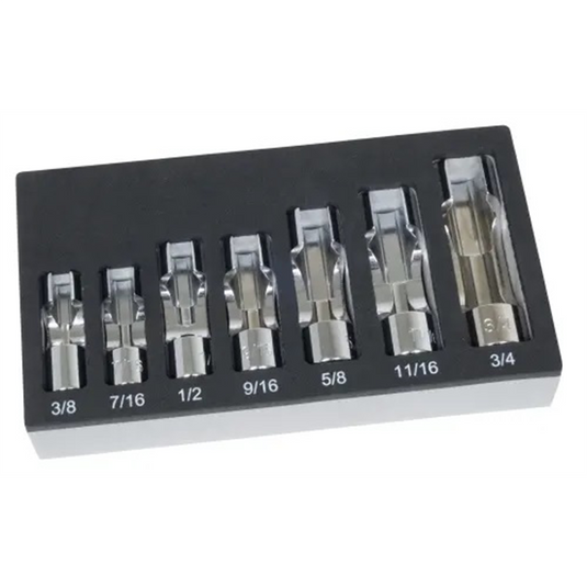 Lisle SAE Flare Nut Socket Set; 7 pc.