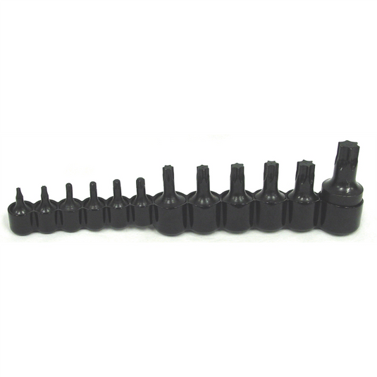 Lisle SOCKET SET TORX 12 PC 1/4 & 3/8 & 1/2IN. DRIVE
