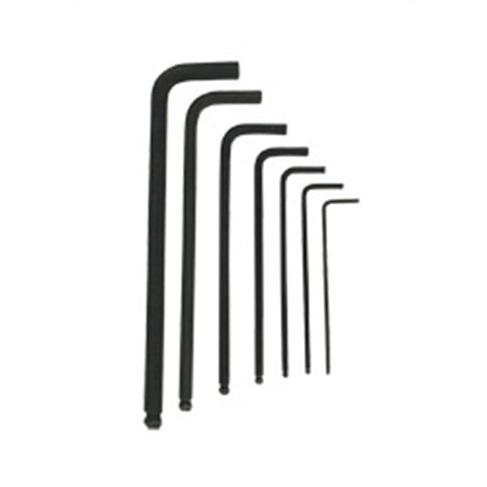 Lisle HEX KEY SET 7 PC BALL END METRIC 2-8MM