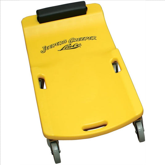 Lisle Large Wheel Plastic Creeper; Yellow