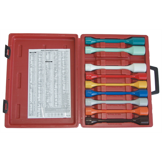 Milton Industries LTI Tool By MIlton Wheel Torque Master Kit - 9 Piece Torque Kit In A Custom Wall Mountable Case. (Includes Sockets A; B