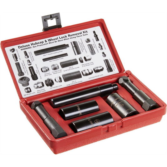 Milton Industries LTI Tool By MIlton 1/2"" Dr. Wheel Lock & Hubcap Kit