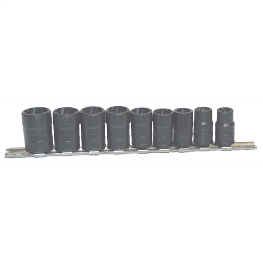 Milton Industries LTI Tool By MIlton 3/8"" Drive 9-Piece Twist Socket Fastener Removal System
