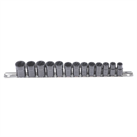 Milton Industries LTI Tool By MIlton 3/8"" Drive 13-Piece Twist Socket Fastener Removal System
