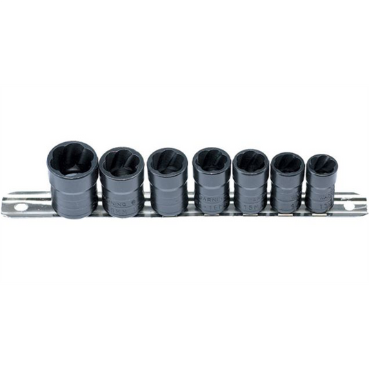 Milton Industries LTI Tool By MIlton 3/8? Drive 7 Piece Twist Socket Oil Drain Plug Removal System