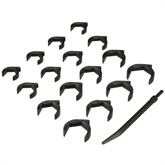 Milton Industries LTI Tool By MIlton 16-Piece SAE SHOCKIT Crows Foot Set - Heavy Duty Industrial / Hydraulic Fitting