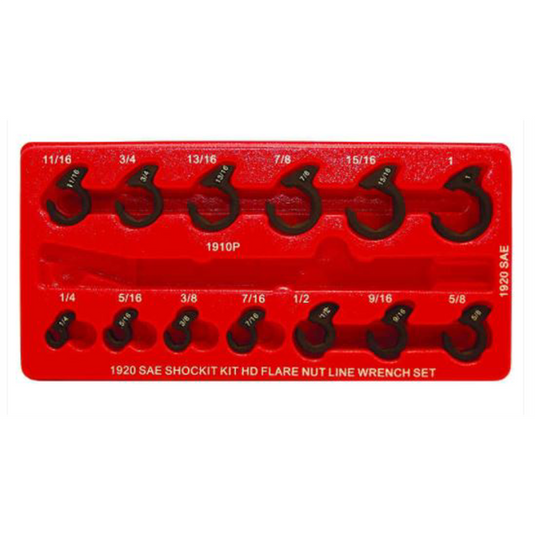 Milton Industries LTI Tool By MIlton 13 Piece SAE SHOCKIT Crows Foot Set - Heavy Duty Automotive/Hydraulic