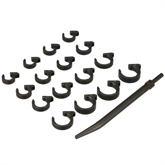 Milton Industries LTI Tool By MIlton 16-Piece Metric SHOCKIT Line Wrench Set - Heavy Duty Industrial/Hydraulic Line Fittings