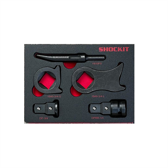 Milton Industries 5-Piece 3/4 Inch Drive Kentucky Kicker Shockit Driver Kit In Foam