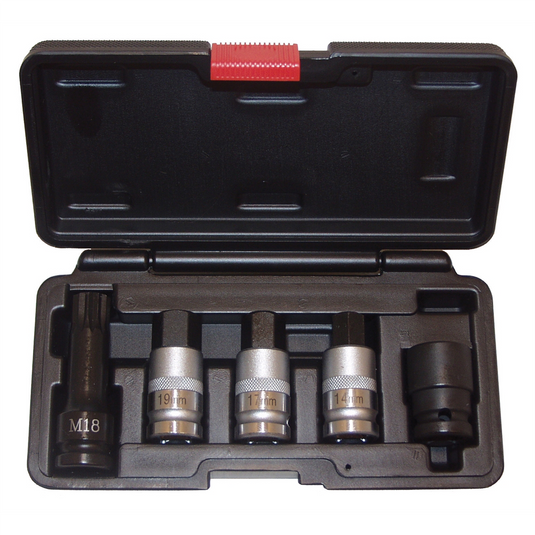 Milton Industries LTI Tool By MIlton 5 Socket Euro Specialty Axle Nut Kit