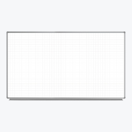Luxor 72 x 40 Wall-Mounted Grid Whiteboard