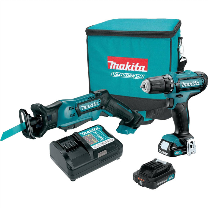 Makita 12V CXT 2.0 Ah Cordless 2-Piece Combo Kit
