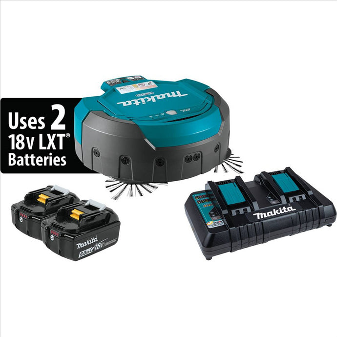 Makita 18V X2 LXT Lith-Ion Brushless Cordless Robotic Vacuum Kit (5.0Ah)