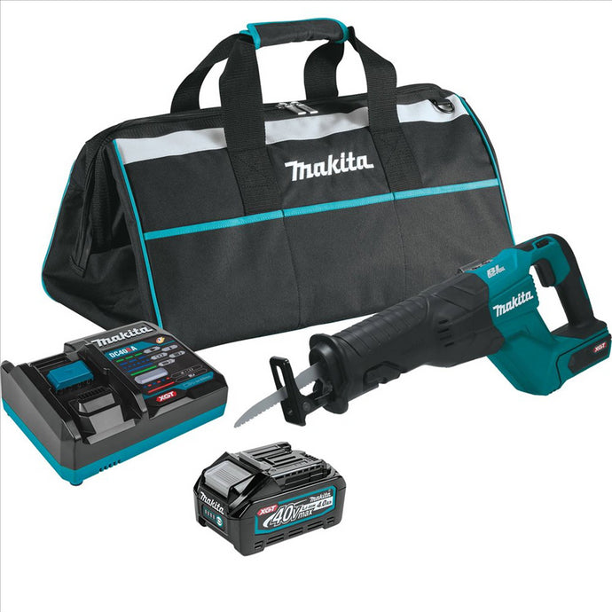 Makita 40V max XGT® Brushless Cordless Recipro Saw Kit; bag; with one battery (4.0Ah)
