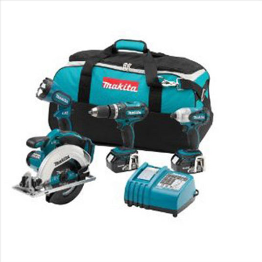 Makita 4 Pc Cordless Combo Kit; 18V LXT