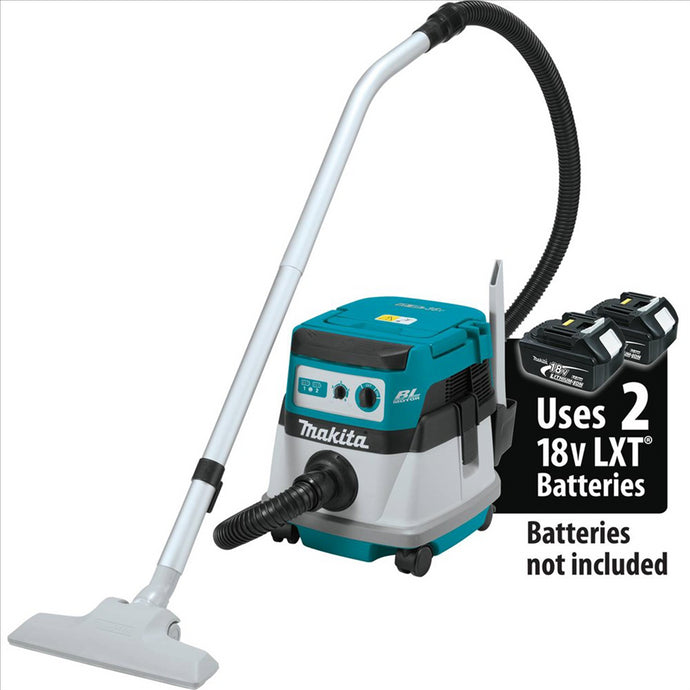 Makita 18V X2 (36V) LXT® Lith-Ion Brushless Cordless 2.1 Gallon Wet/Dry Dust Extractor/Vacuum (Tool Only)