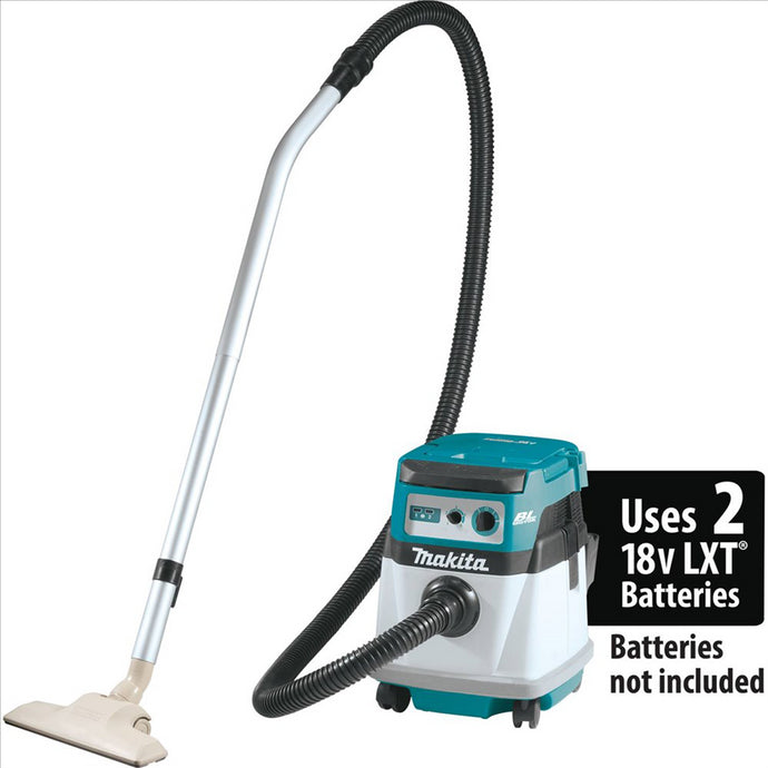 Makita 18V X2 (36V) LXT Lith-Ion Brushless Cordless 4 Gallon Wet/Dry Dust Extractor/Vacuum (Tool Only)