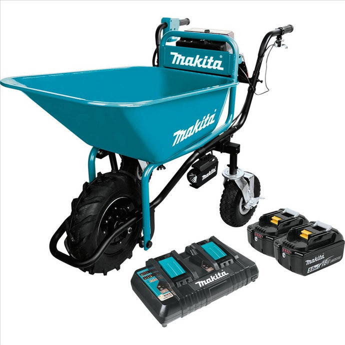 Makita 18V X2 Cordless Power-Assisted Wheelbarrow Kit