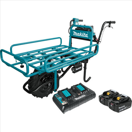 Makita 18V Cordless Power-Assisted Flat Dolly Kit (5.0AH)