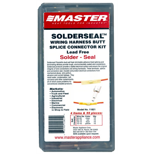 Master Appliance 55PC Solder and Seal Butt Splice Pack