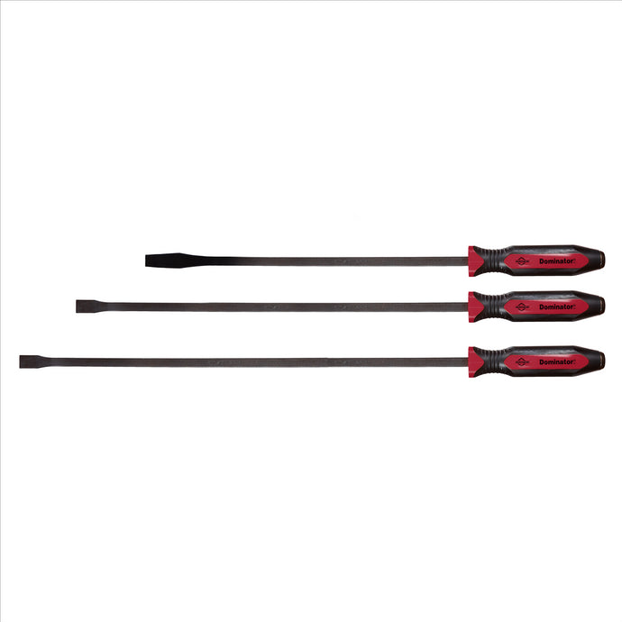 Mayhew 3 PC Dominator® Pro Straight & Curved Pry Bar Set