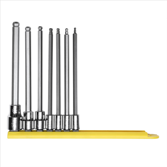 Mayhew Mayhew 7 PC Long SAE Ball Hex Insert Socket Bit Set