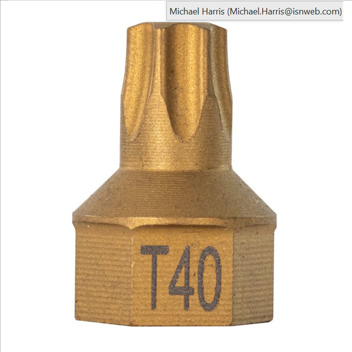 Mayhew T40 Torx® Dual Drive Bit; 7/16