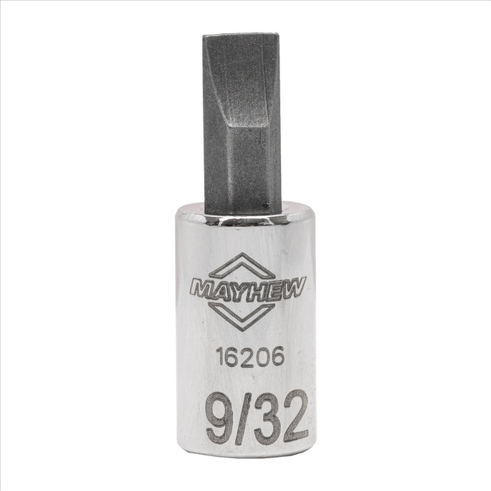 Mayhew Mayhew 9/32-Inch Slotted Short Insert Socket Bit; 1/4-Inch Drive
