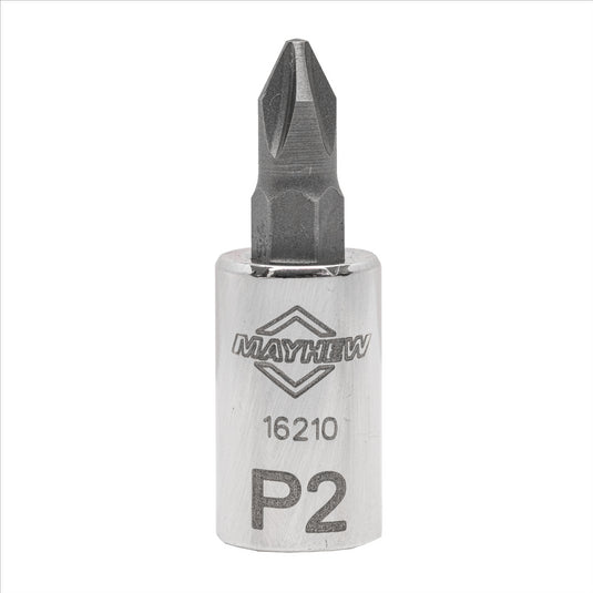 Mayhew Mayhew No. 2 Phillips® Short Insert Socket Bit; 1/4-Inch Drive