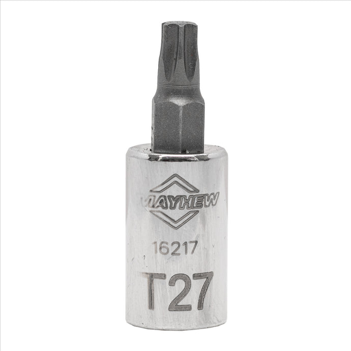 Mayhew Mayhew T27 Torx® Short Insert Socket Bit; 1/4-Inch Drive