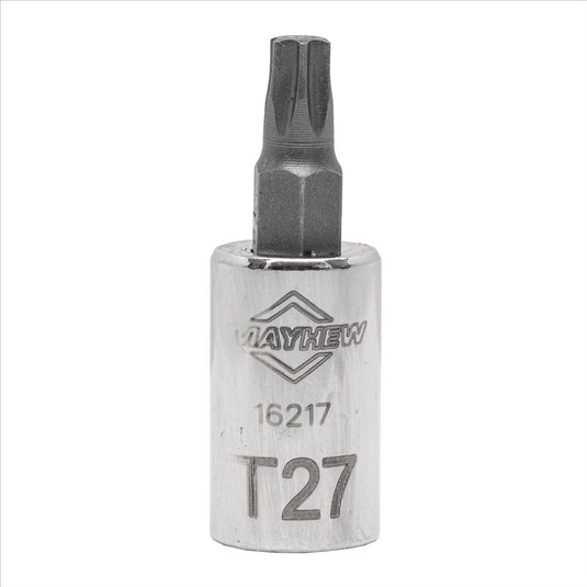 Mayhew Mayhew T27 Torx® Short Insert Socket Bit; 1/4-Inch Drive