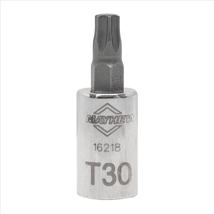 Mayhew Mayhew T30 Torx® Short Insert Socket Bit; 1/4-Inch Drive