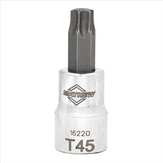 Mayhew Mayhew T45 Torx® Short Insert Socket Bit; 3/8-Inch Drive