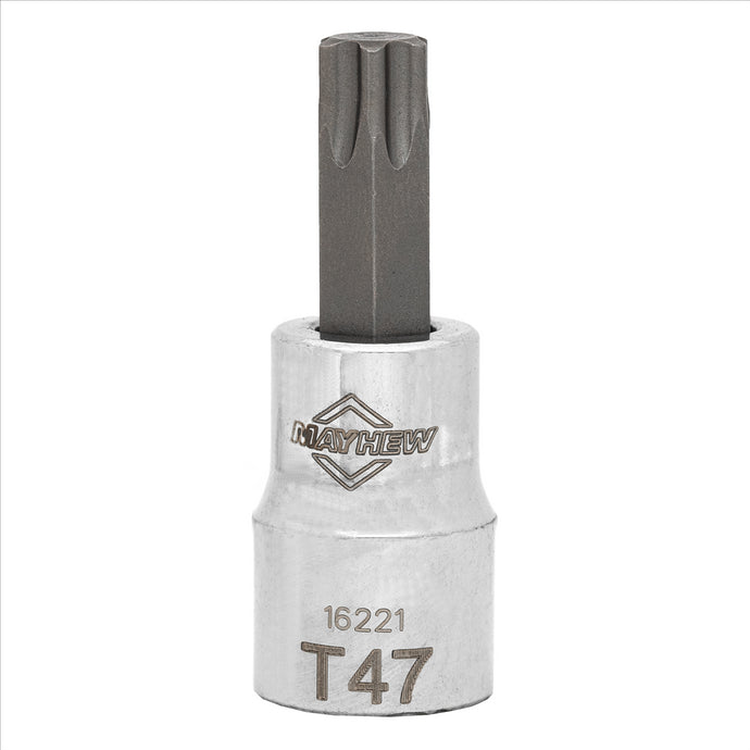 Mayhew Mayhew T47 Torx® Short Insert Socket Bit; 3/8-Inch Drive