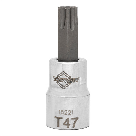 Mayhew Mayhew T47 Torx® Short Insert Socket Bit; 3/8-Inch Drive