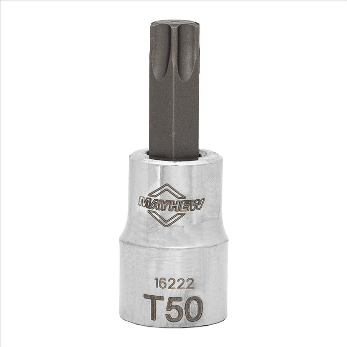 Mayhew Mayhew T50 Torx® Short Insert Socket Bit; 3/8-Inch Drive