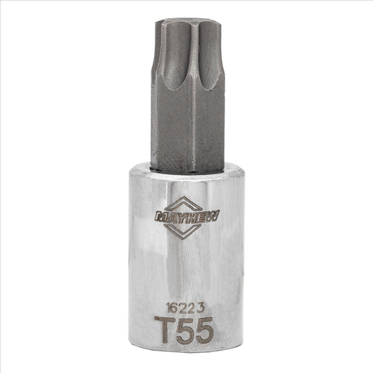 Mayhew Mayhew T55 Torx® Short Insert Socket Bit; 3/8-Inch Drive