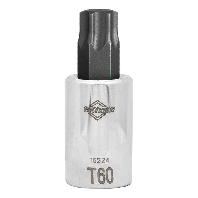 Mayhew Mayhew T60 Torx® Short Insert Socket Bit; 1/2-Inch Drive