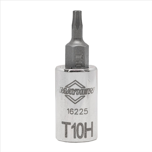 Mayhew Mayhew T10H Tamper Torx® Short Insert Socket Bit; 1/4-Inch Drive