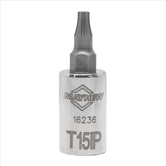 Mayhew Mayhew T15IP Torx Plus® Short Insert Socket Bit; 1/4-Inch Drive