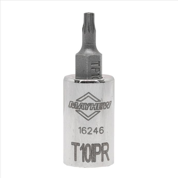 Mayhew Mayhew T10IPR Tamper Torx Plus® Short Insert Socket Bit; 1/4-Inch Drive