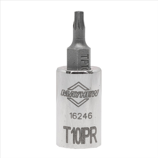 Mayhew Mayhew T10IPR Tamper Torx Plus® Short Insert Socket Bit; 1/4-Inch Drive