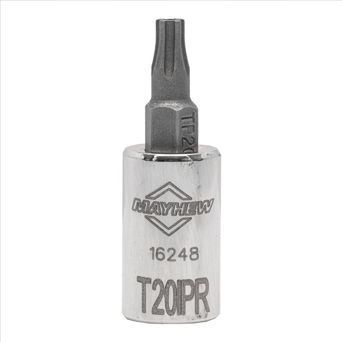 Mayhew Mayhew T20IPR Tamper Torx Plus® Short Insert Socket Bit; 1/4-Inch Drive